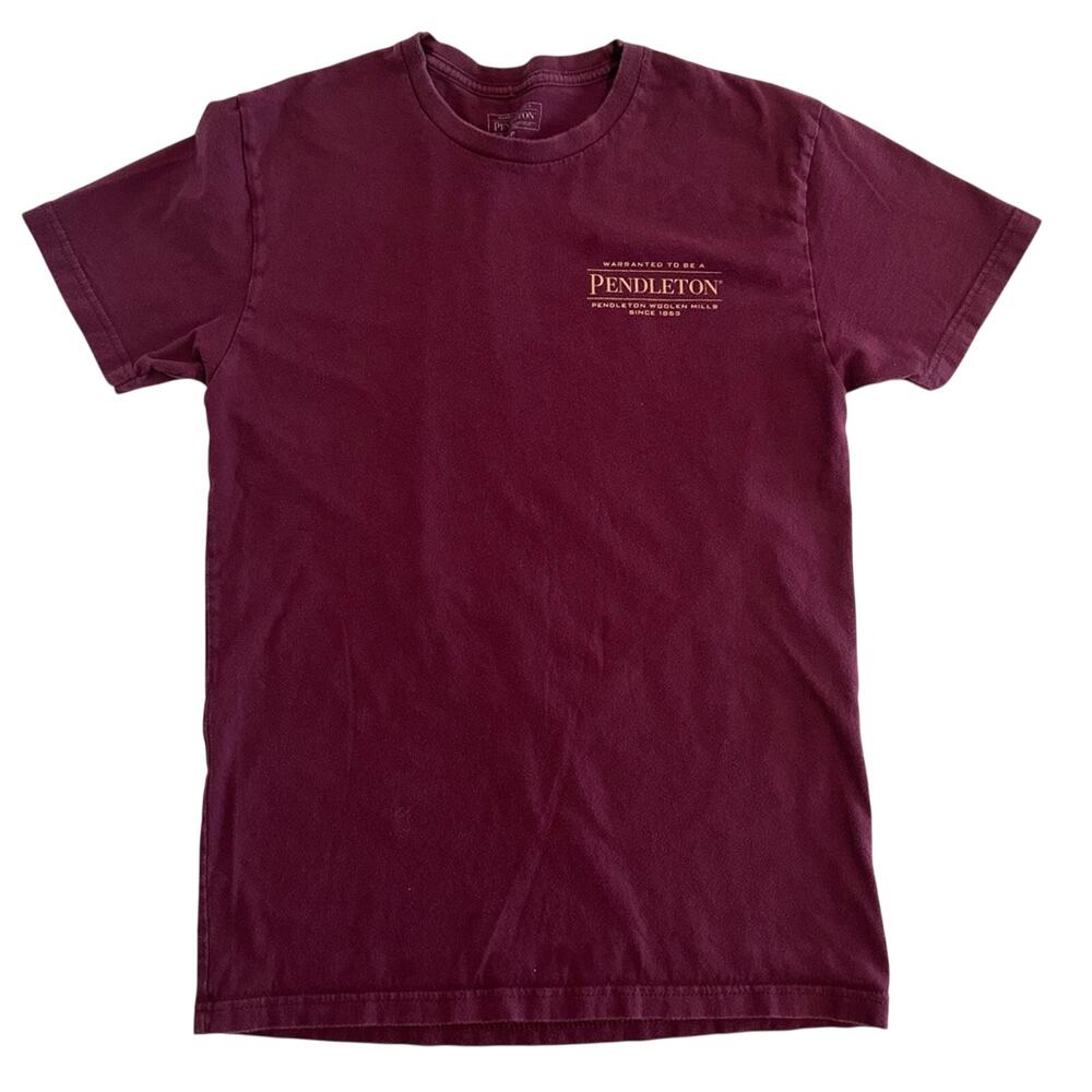 Pendleton Men’s Short Sleeve T-Shirt | Size Small | Burgundy